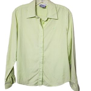 Lilly Pulitzer Green Gingham Shirt